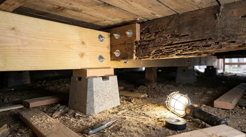 Floor Joist & Subfloor Repair Oceanside